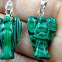 Mal 000bc boucles pendants oreilles malachite anges achat vente bijoux argent 925 ethnique