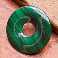 Mal 001a perle donut penedentif malachite loisirs creatifs talisman