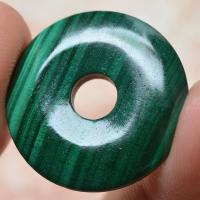 Mal 001c perle donut penedentif malachite loisirs creatifs talisman