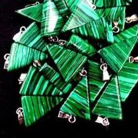 Mal 00eb pendule malachite 25x15mm radiesthesie divination voyance lithotherapie reiki achat vente