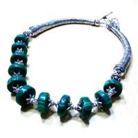 Mal 021a collier parure malachite achat vente bijoux argent 925 ethnique