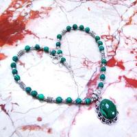 Mal 033a collier parure malachite achat vente bijoux argent 925 ethnique