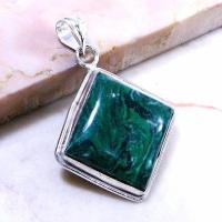 Mal 035a pendentif pendant malachite achat vente bijou argent 925