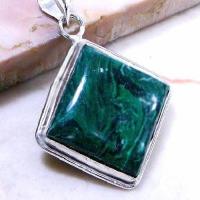 Mal 035c pendentif pendant malachite achat vente bijou argent 925