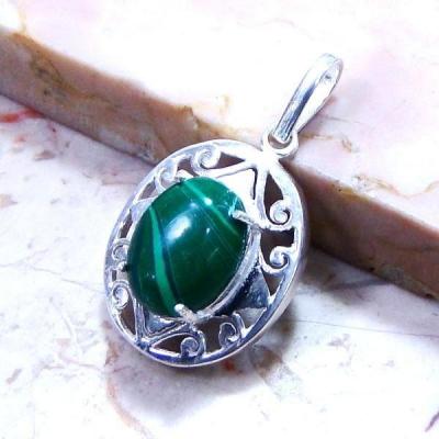 Mal 042a pendentif pendant malachite achat vente bijou argent 925