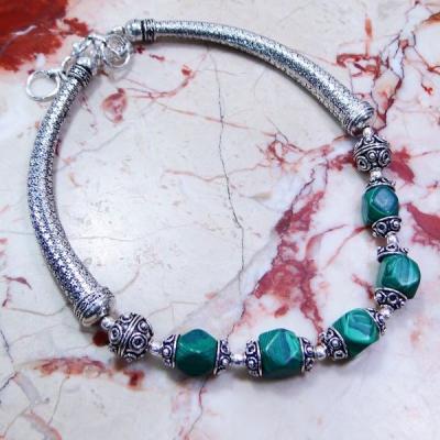 Mal 044a collier parure malachite achat vente bijoux argent 925 ethnique