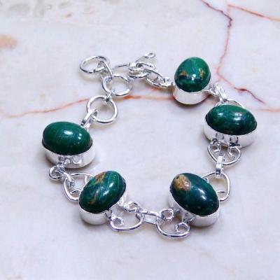 Mal 046a bracelet malachite achat vente bijou ethnique argent 925