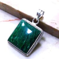 Mal 049a pendentif pendant malachite achat vente bijou argent 925