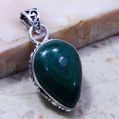 Mal 051c pendentif pendant malachite achat vente bijou argent 925