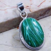 Mal 052c pendentif pendant malachite achat vente bijou argent 925