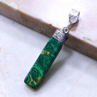 Mal 056a pendentif pendant malachite achat vente bijou argent 925