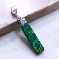 Mal 056b pendentif pendant malachite achat vente bijou argent 925