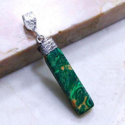 Mal 056a pendentif pendant malachite achat vente bijou argent 925