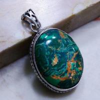 Mal 061a pendentif pendant malachite achat vente bijou argent 926