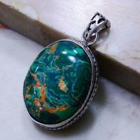 Mal 061b pendentif pendant malachite achat vente bijou argent 926