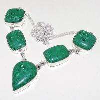 Mal 072d collier parure sautoir malachite achat vente bijou argent 925