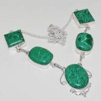 Mal 074a collier parure sautoir malachite achat vente bijou argent 926