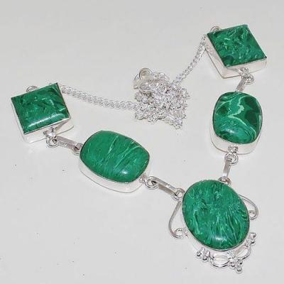 Mal 074b collier parure sautoir malachite achat vente bijou argent 926