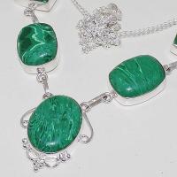 Mal 074b collier parure sautoir malachite achat vente bijou argent 926