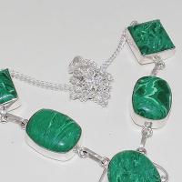 Mal 074c collier parure sautoir malachite achat vente bijou argent 926