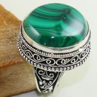 Mal 080b bague chevaliere t59 malachite achat vente bijou argent 925