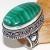 Mal 090a bague chevaliere t58 30mm malachite achat vente bijou argent 926