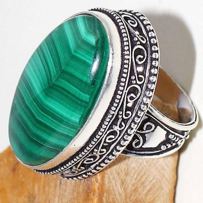 Mal 090a bague chevaliere t58 30mm malachite achat vente bijou argent 925