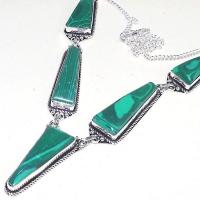 Mal 092b collier parure sautoir malachite achat vente bijou argent 925