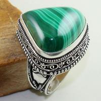 Mal 093b bague chevaliere t59 22mm malachite achat vente bijou argent 925