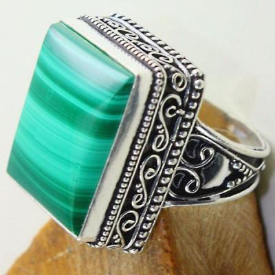 Mal 097a bague chevaliere t59 22mm malachite achat vente bijou argent 925