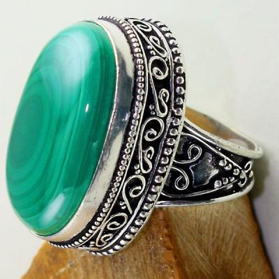 Mal 098a bague chevaliere t60 28mm malachite achat vente bijou argent 925