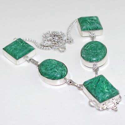 Mal 100a collier parure 20mm malachite achat vente bijou argent 925