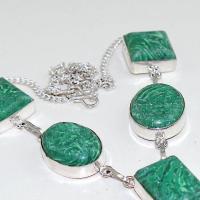 Mal 100b collier parure 20mm malachite achat vente bijou argent 925