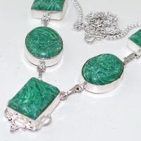 Mal 100c collier parure 20mm malachite achat vente bijou argent 925