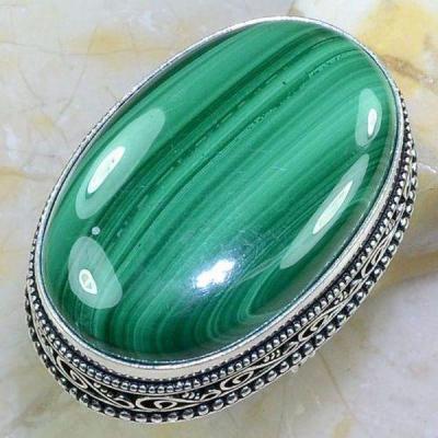 Mal 107a bague t60 22x34mm malachite achat vente bijou argent 925