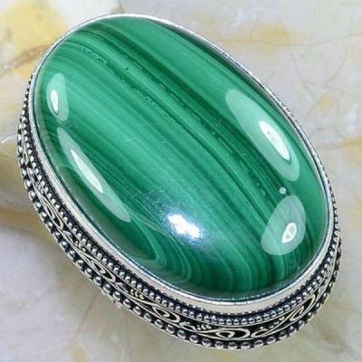 Mal 107a bague t60 22x34mm malachite achat vente bijou argent 925