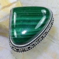 Mal 109b bague t59 24x28mm malachite achat vente bijou argent 925