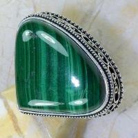 Mal 109c bague t59 24x28mm malachite achat vente bijou argent 925