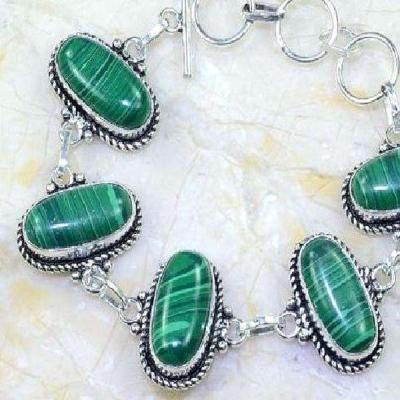 Mal 111c bracelet 10x20mm malachite achat vente bijou argent 925