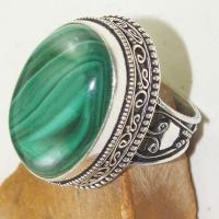 Mal 112c bague t62 18x28mm malachite achat vente bijou argent 925