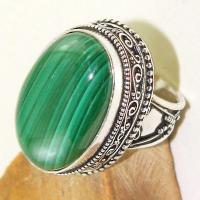 Mal 113c bague t59 17x25mm malachite achat vente bijou argent 925