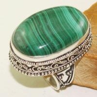 Mal 114a bague t58 20x30mm malachite achat vente bijou argent 925