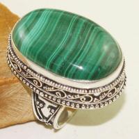 Mal 114b bague t58 20x30mm malachite achat vente bijou argent 925