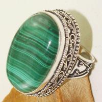 Mal 114c bague t58 20x30mm malachite achat vente bijou argent 925