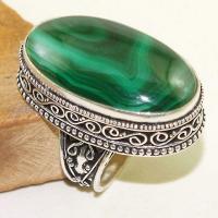 Mal 117b bague t59 18x32mm malachite achat vente bijou argent 925