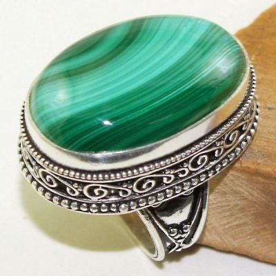 Mal 118a bague t61 20x30mm malachite achat vente bijou argent 925