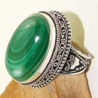 Mal 119c bague t60 15x25mm malachite achat vente bijou argent 925