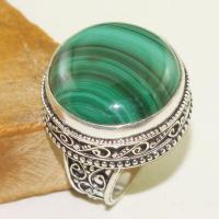 Mal 120b bague t58 20mm malachite achat vente bijou argent 925