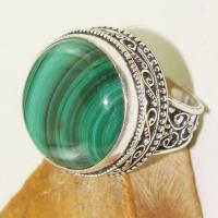 Mal 120c bague t58 20mm malachite achat vente bijou argent 925