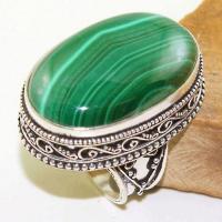 Mal 121a bague t58 18x30mm malachite achat vente bijou argent 925